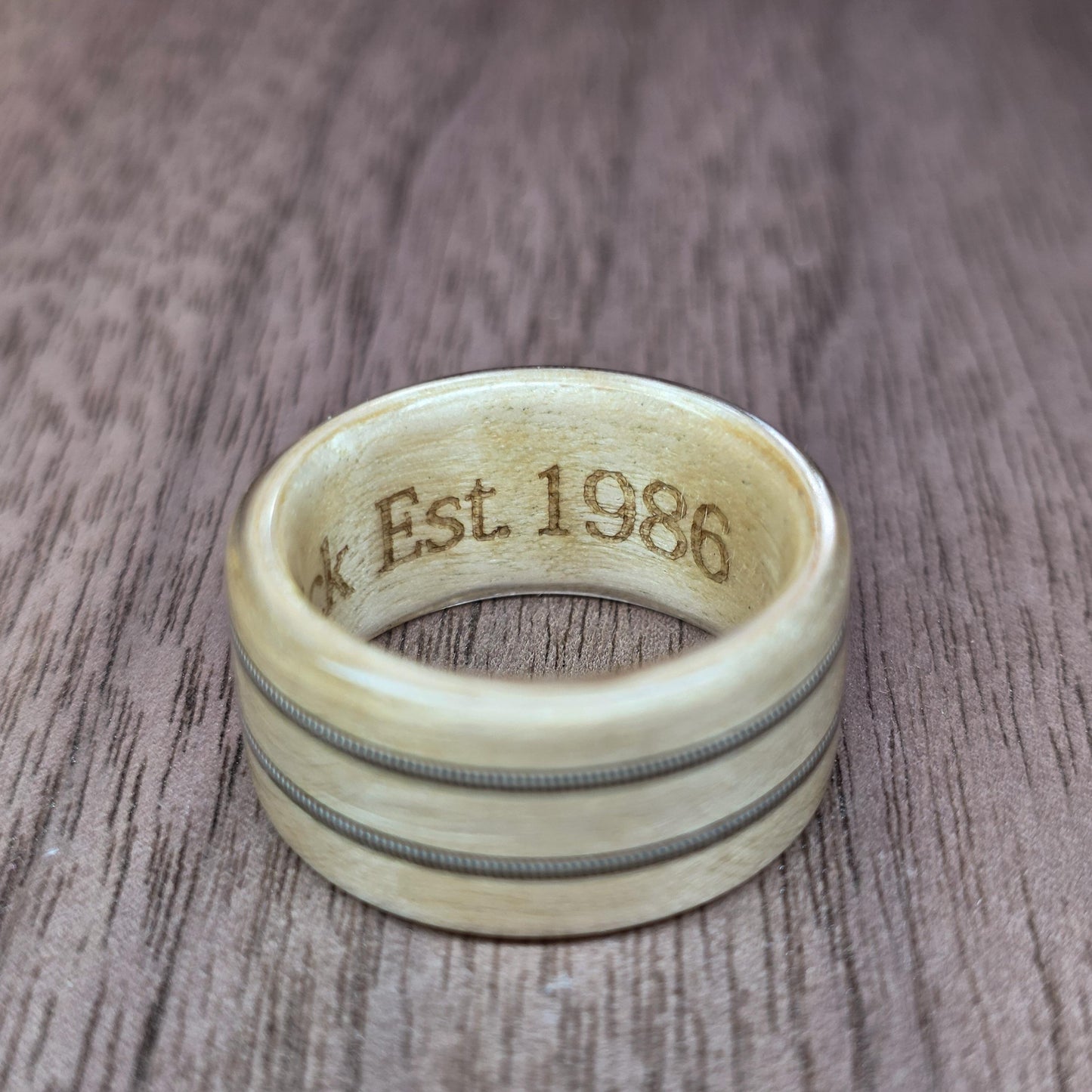 Ring inscription - To be purchased alongside a wooden ring