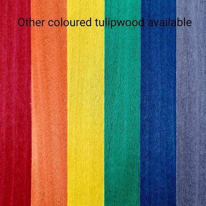 Oak & red tulipwood ring - Bespoke hand made bent wood ring - Custom wooden wedding band - Alternative engagement - 5th anniversary gift