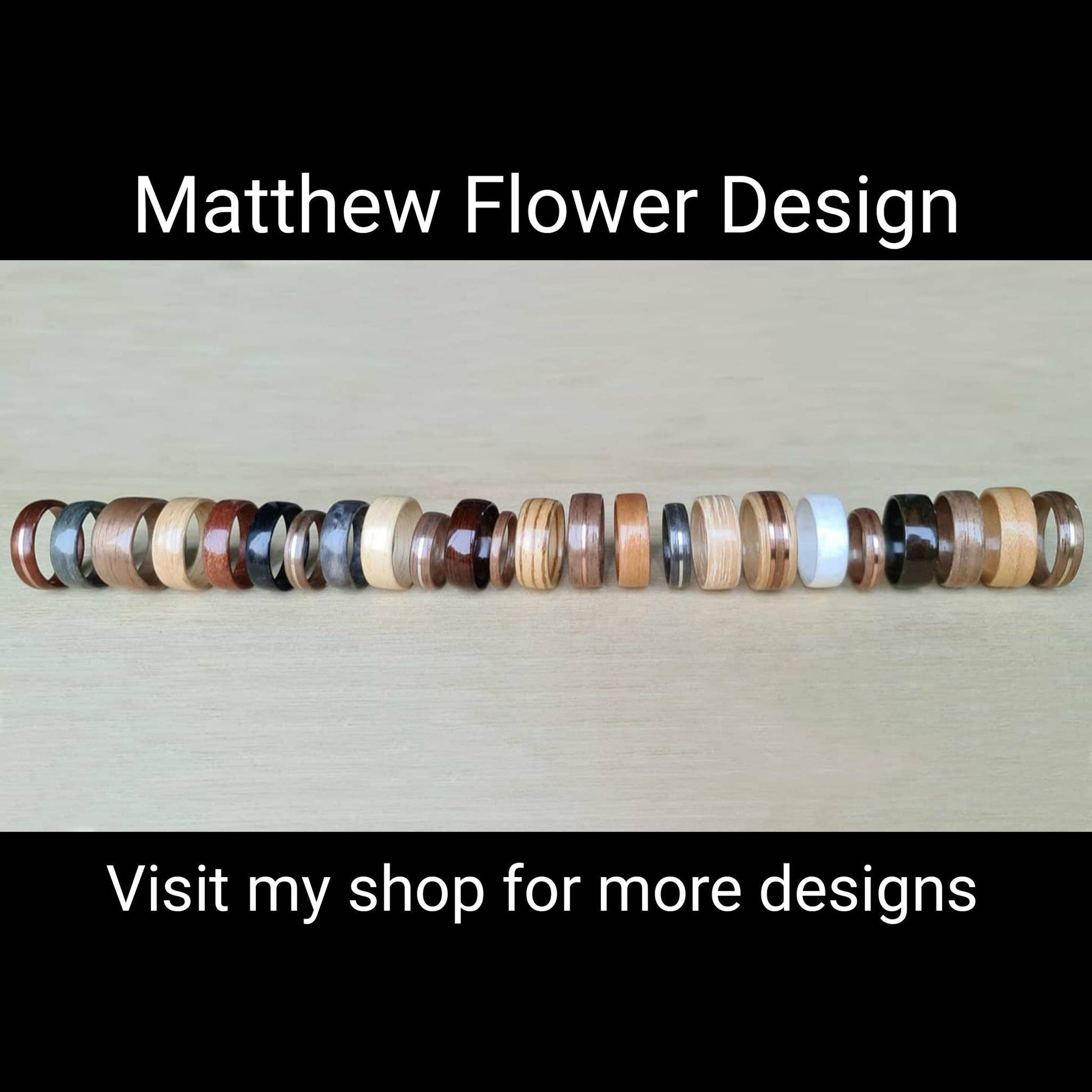 Grey tulipwood, sterling silver & lab created diamond ring - Bespoke hand made wood - Custom wooden wedding band - Alternative Engagement