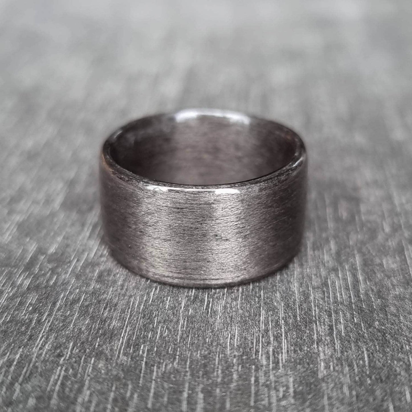 Grey tulipwood hand made bent wood ring