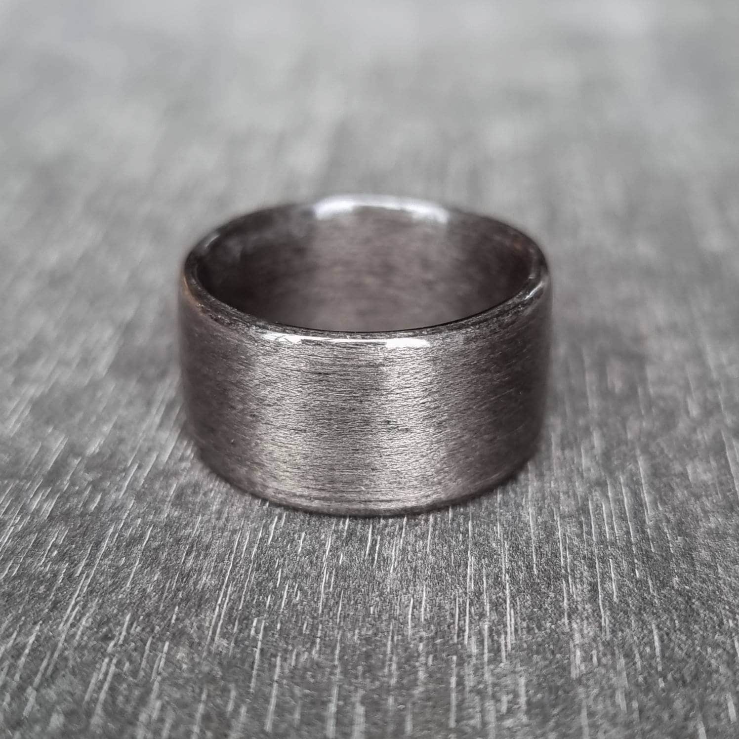 Grey tulipwood hand made bent wood ring