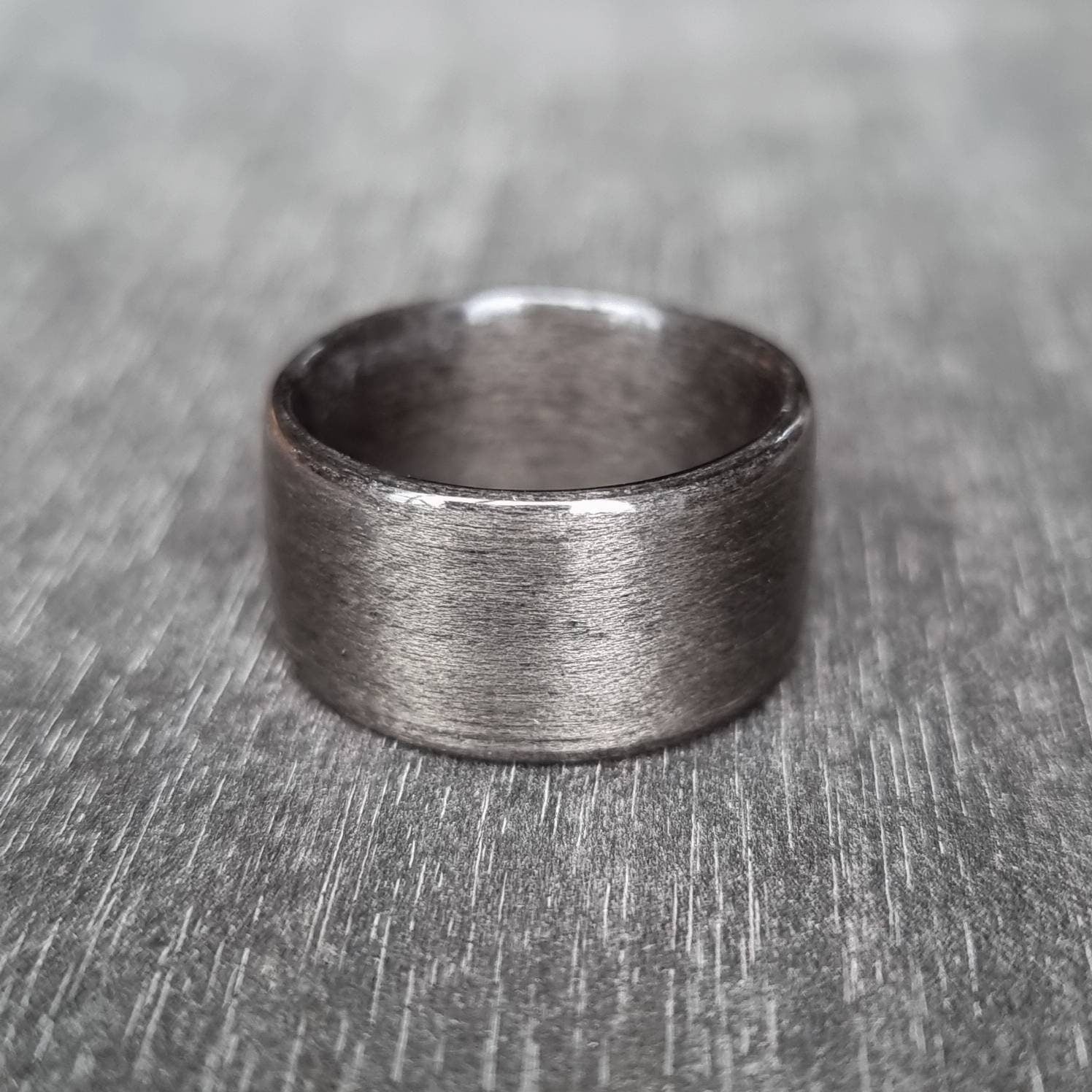 Grey tulipwood ring - Bespoke hand made bent wood ring - Custom wooden wedding band - Alternative engagement - anniversary gift - Natural