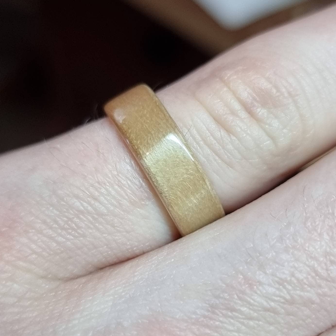 Willow hand made bent wood ring