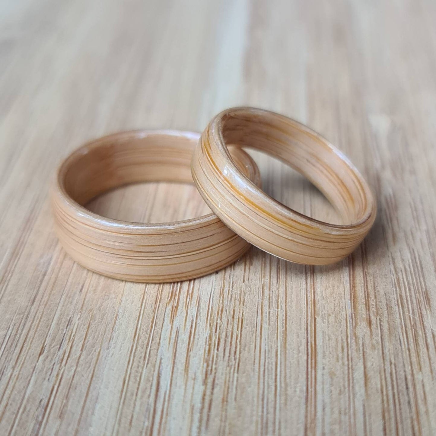 Bamboo ring - Hand made bent wood ring - Alternative wooden wedding band - Custom engagement ring - 5th anniversary gift - Natural jewellery
