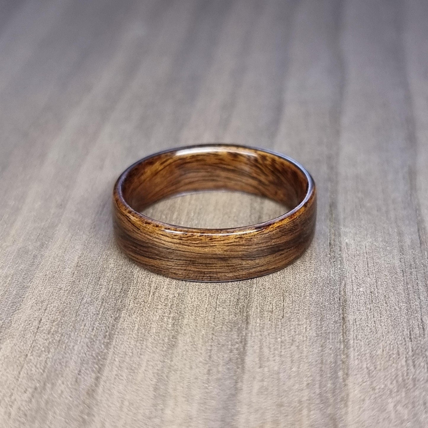 Rosewood hand made bent wood ring