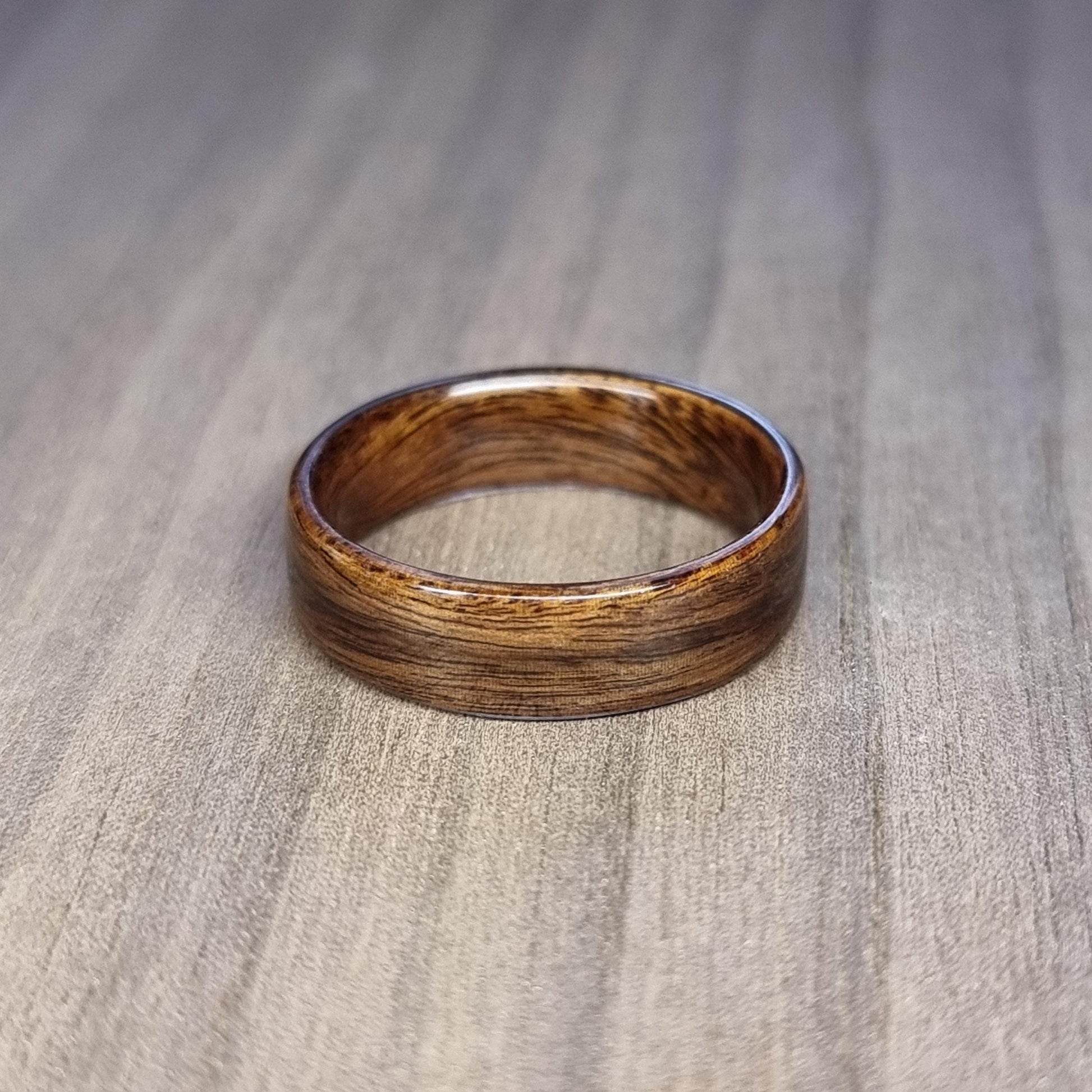 Rosewood hand made bent wood ring