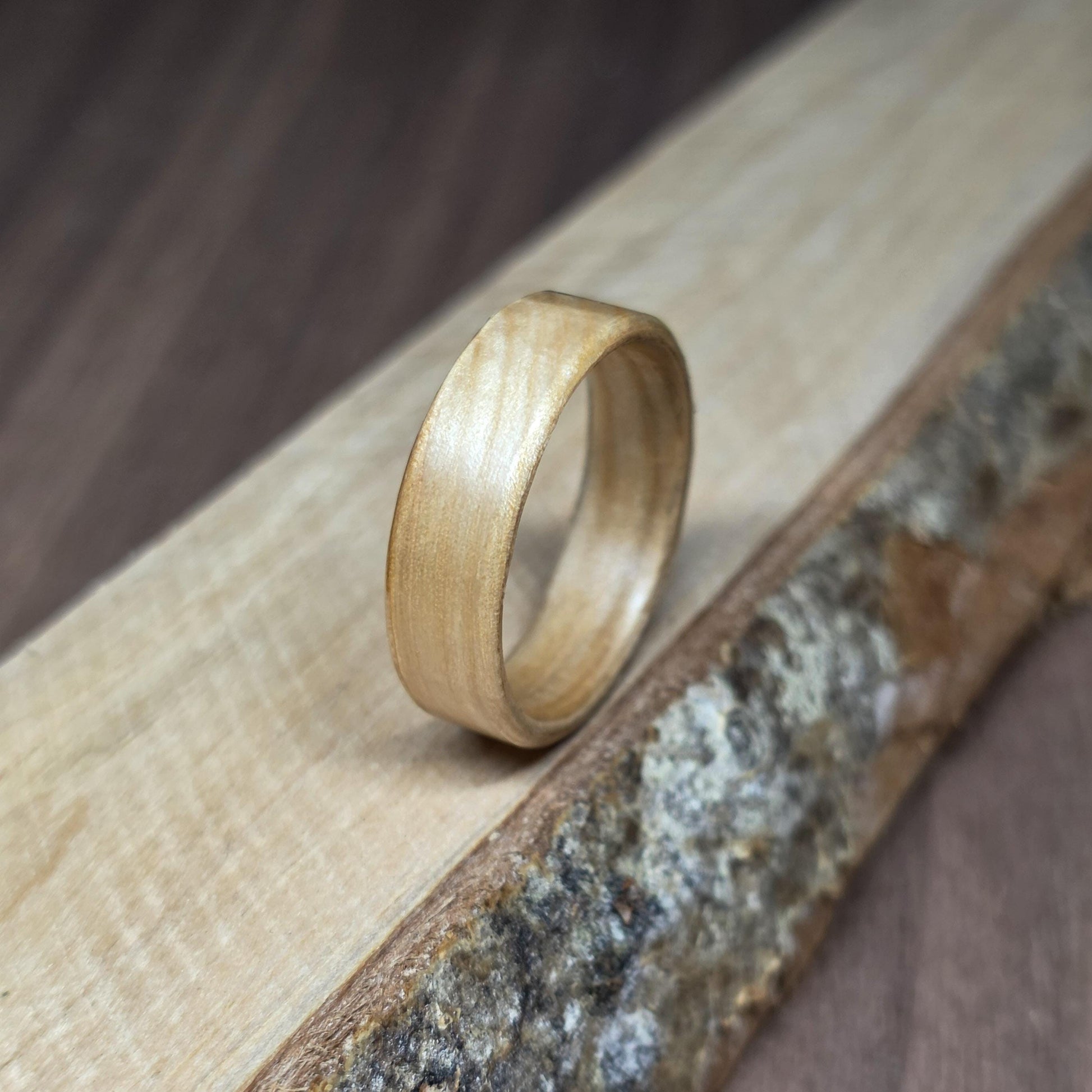 Rowan hand made bent wood hand made bent wood ring