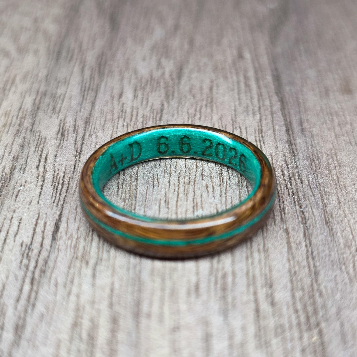 Ring inscription - To be purchased alongside a wooden ring