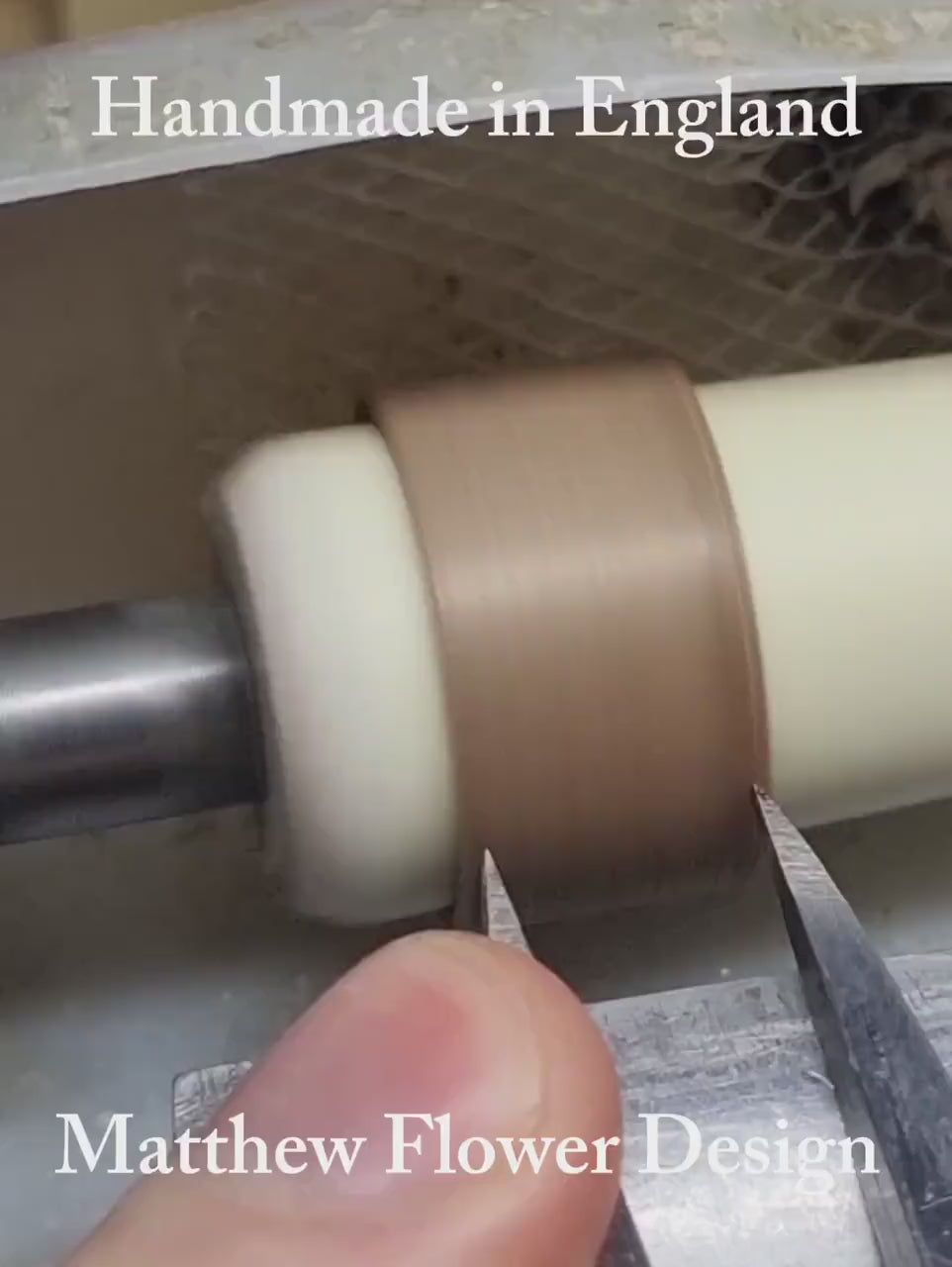 Rosewood with green tulipwood internal and inlay ring - Hand made bent wood ring - Wooden wedding band - Engagement ring